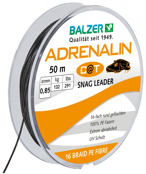 Balzer Adrenalin Cat Snag Leader Schlagschnur 0,85mm - 50m