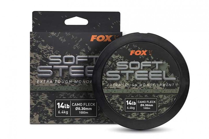 Fox Soft Steel Fleck Camo Mono 18lb (8.2kg) 0.35mm x 1000m