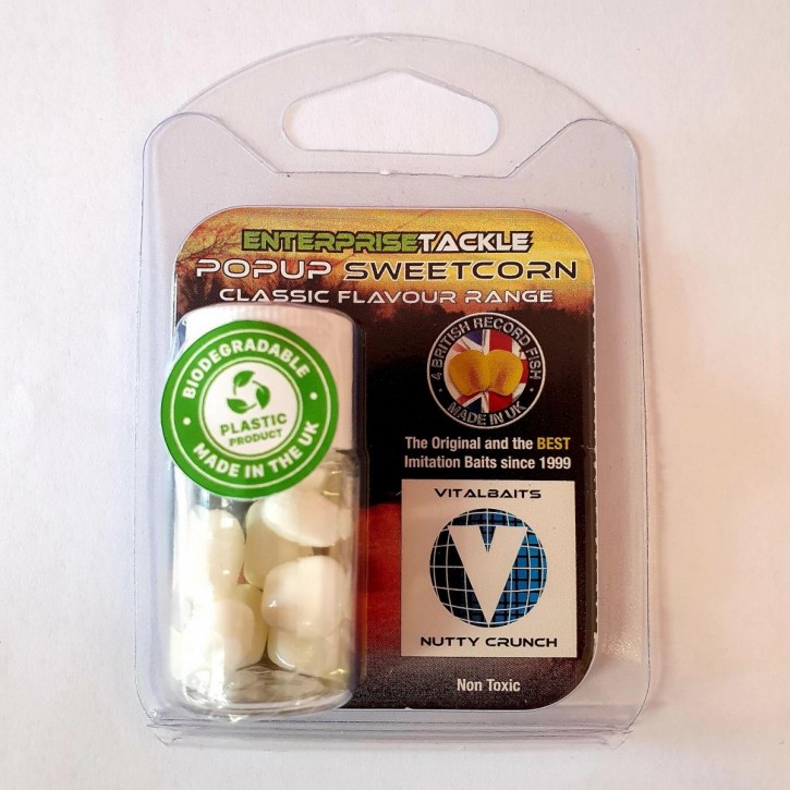 Enterprise Tackle PopUp Sweetcorn - Nutty Crunch - White