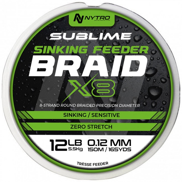 Nytro SUBLIME X8 SINKING FEEDER BRAID - 0,08 /150m