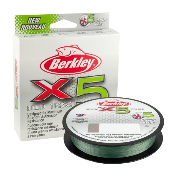 Berkley X5 Braid Low-Vis Green 300m 0,14mm  14,2kg