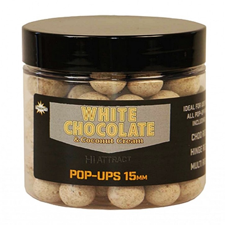 Dynamite Baits Hi-Attract White Chocolate Foodbait Pop Ups -15mm