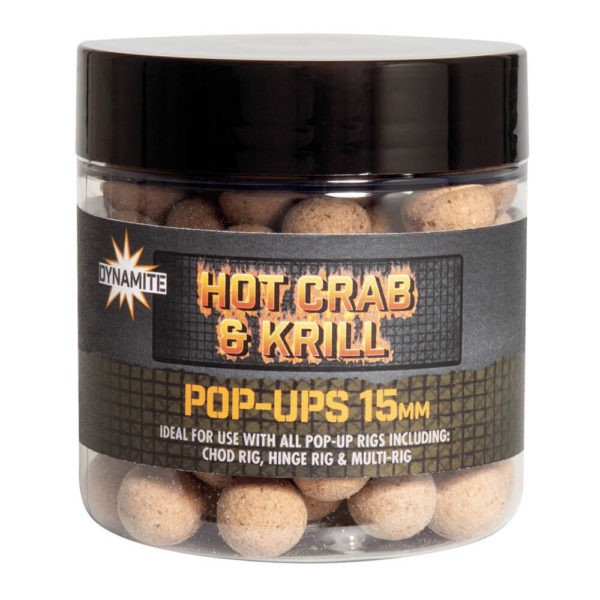 Dynamite Baits Hot Crab & Krill Pop Ups - 15mm
