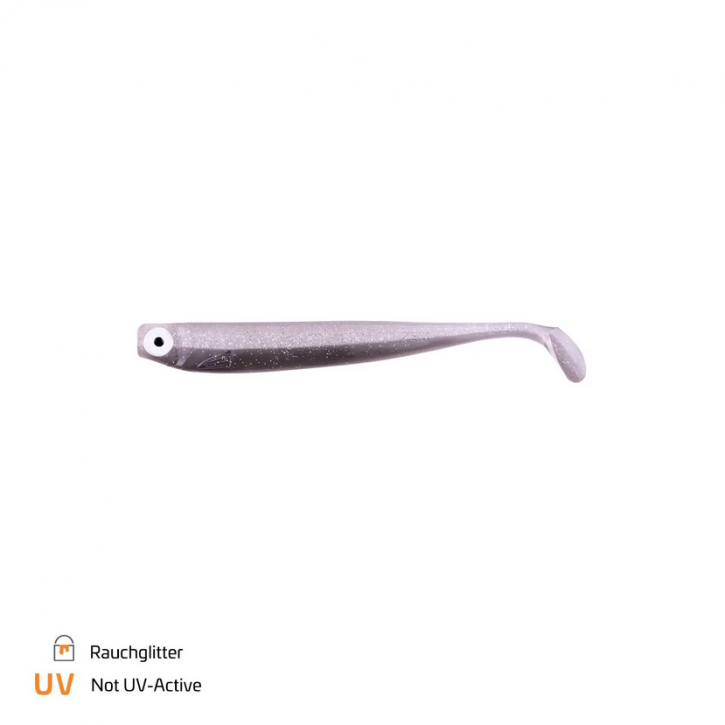 Zeck ZANDER Gummi | 12 cm - Rauchglitter