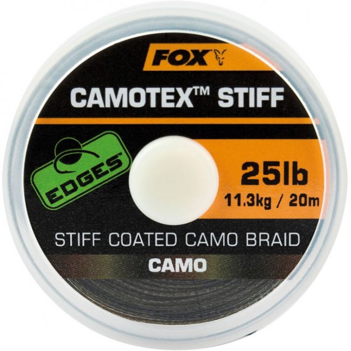 FOX Edges  Camotex Stiff Coated Camo Braid 20 m 20 lb