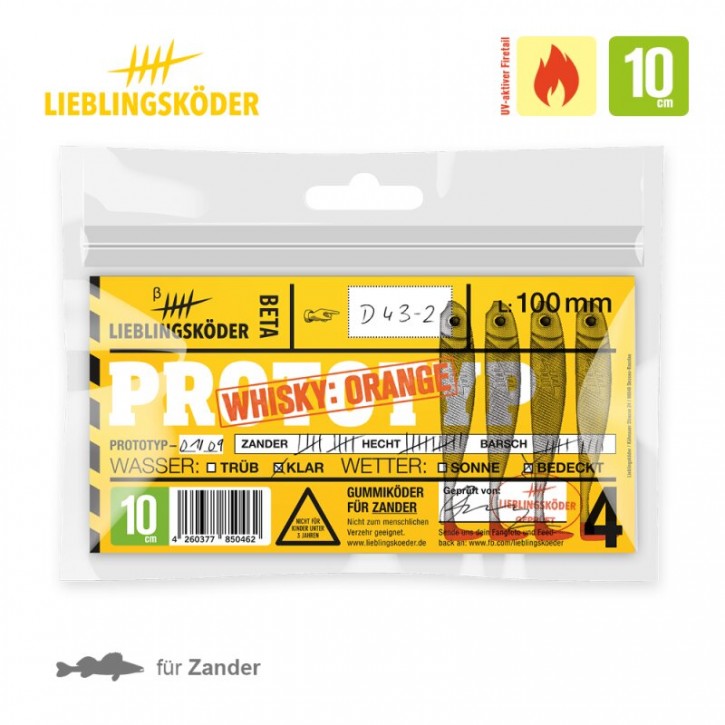 Lieblingsköder Whisky Orange - 10cm