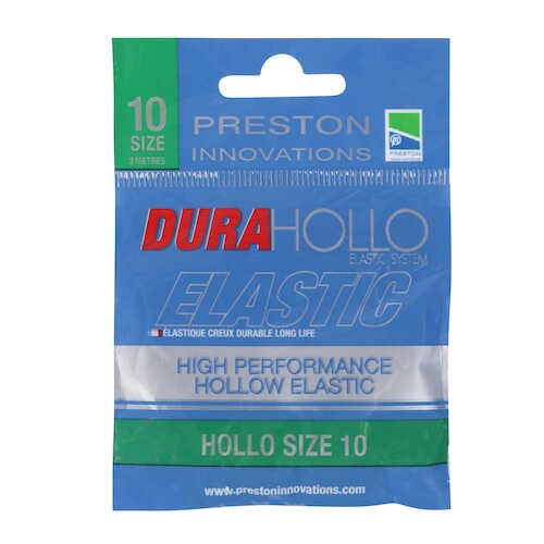 Preston Dura Hollo Elastic - Size 10 - Grün