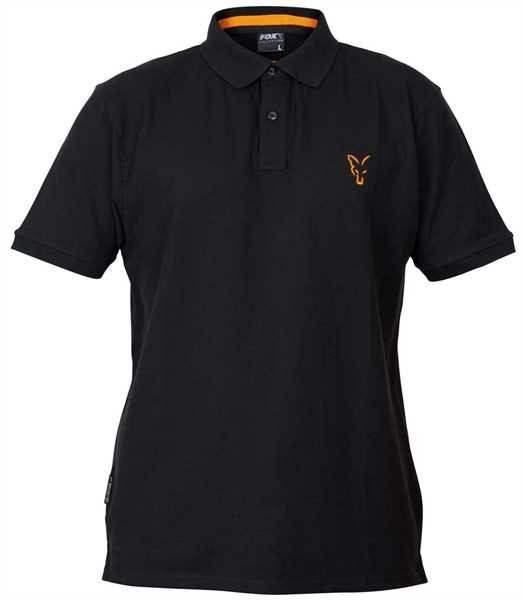 Fox Collection Orange & Black Polo Shirt - L